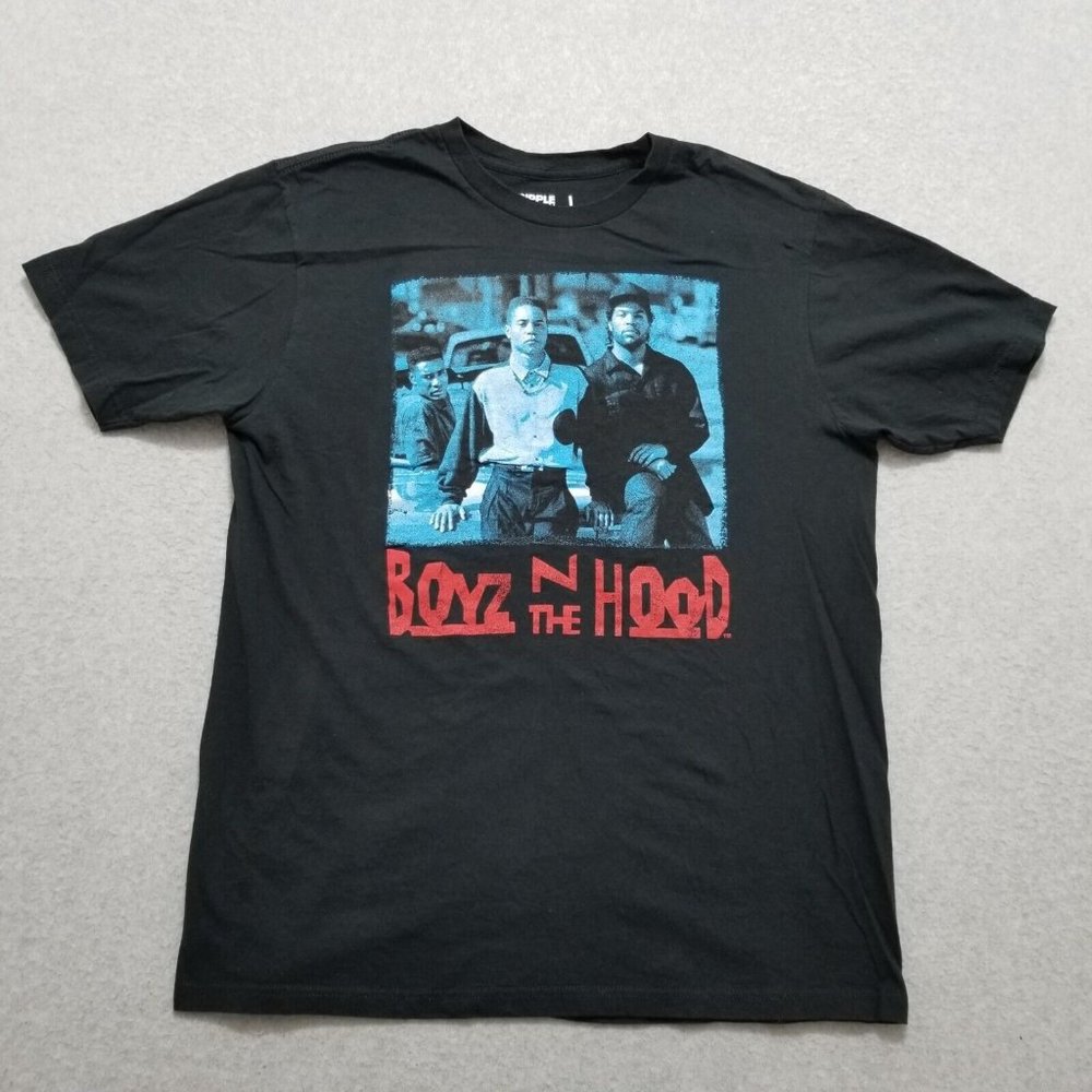 Boyz‎ N The Hood Shirt Mens Large Black Short Sleeve Crew Neck Ripple Junction